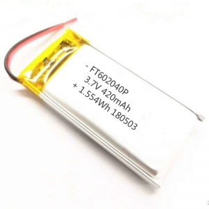 ft602040 3.7v 420mah batterie lipo personnalisée