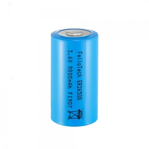 Batterie au lithium primaire lisocl2 er26500 de la taille 3.6v 9000mAh