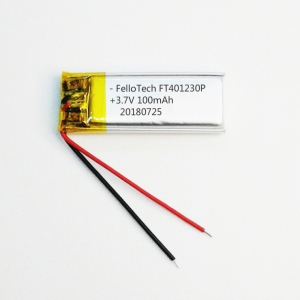 Batterie lithium polymère 3.7v 100mah ft401230p