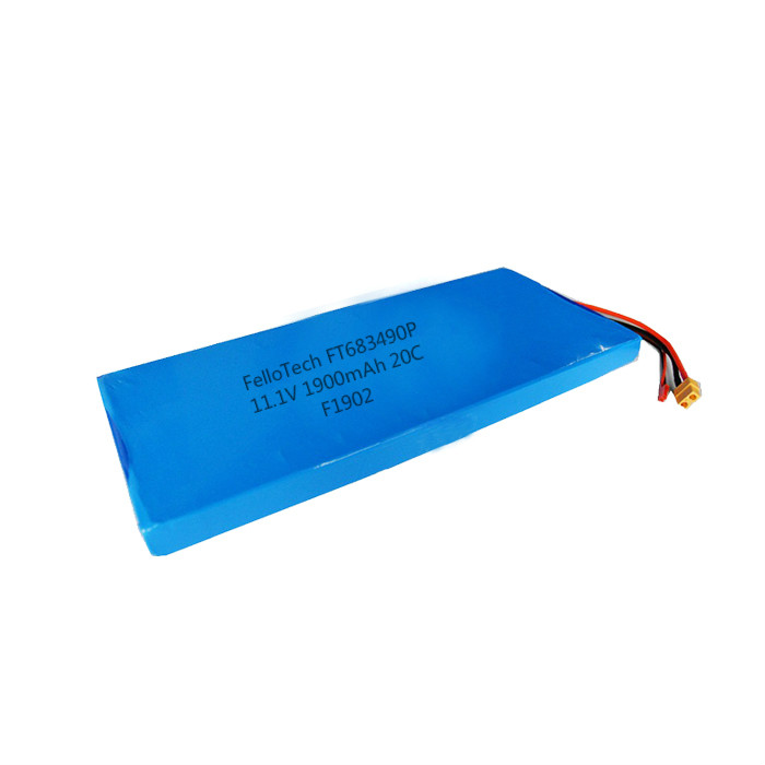 Batterie 11.1V 1900mAh Lipo FT683490P avec décharge à haut débit 20C pour perceuse médicale