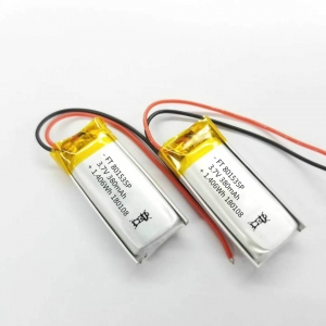 801535 3.7v 380 mah rechargeable au lithium polymère casque mp3 produits numériques