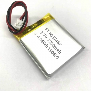 batterie rechargeable de polymère de lithium de ft603746p 1200mah 3.7v pour des jouets en plastique