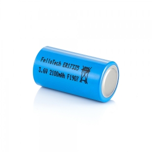 3.6v 2100mah 2 / 3a taille lisocl2 batteries er17335