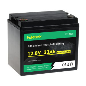 pack batterie rechargeable au lithium solaire lifepo4 12.8v 33ah