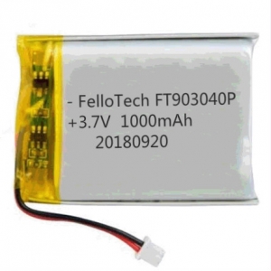 Ft903040p de batterie de lithium-polymère de 3.7v 1000mah avec le certificat d'UL