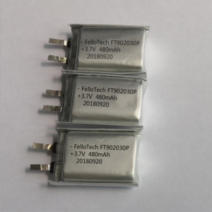 Ft902030p de batterie de lithium-polymère de 3.7v 480mah avec le certificat d'UL