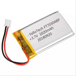 Batterie de polymère de lithium 3.7v 1020mah ft703048p