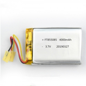 Batterie ft855085p de polymère de lithium de 3.7v avec le certificat ul