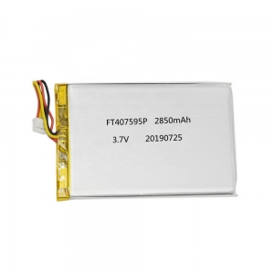 Batterie lithium polymère 3.7v 2850mah ft407595p