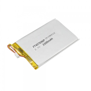 Batterie ft407696p de polymère de lithium de 3.7v 3300mah avec le certificat d'UL