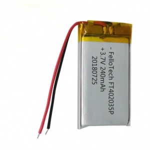 Batterie ft402035p de lecteur de bluetooth de polymère de 3.7v 240mah lihtium