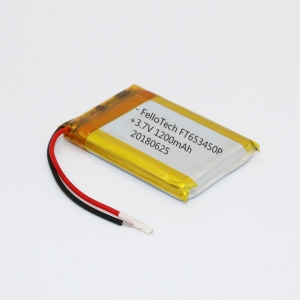 3.7v 1200mAh batteries lithium-polymère ft653450p