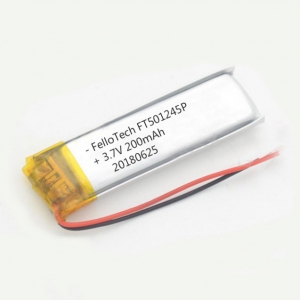 Batterie au lithium polymère 3.7v 200 mah ft501245p