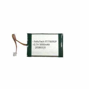 3.7v 5000mah batteries li-polymère ft776091p