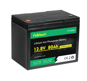 ft1280e 12v 80ah lifepo4 batterie pack remplacement batterie au plomb