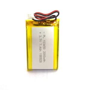 Batterie au lithium polymère 3.7v 2000mAh 103450