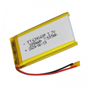 3.7v 2050mAh Li-polymère batteries ft634169p