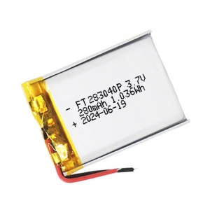 Pile de lecteur bluetooth ftv303040p de polymère de 3,7v lihtium