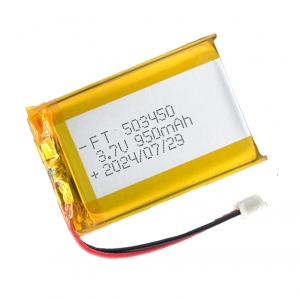 Batterie ultra mince de lipo de 3.7v 503450 batterie de ploymer de lithium li-po de li-po de lithium de 9v 950mah