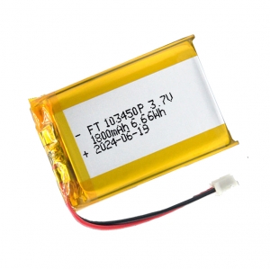1800mhp batterie ft103450p li-polymère 3.7v li avec certificat ul