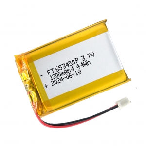 3.7v 1200mAh batteries lithium-polymère ft653450p