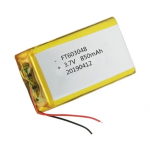 3.7v 850 mah au lithium polyme batterie ft603048p
