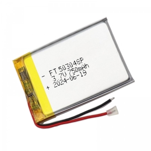 3.7v 750mah batteries lipo ft503048p avec certificat ul