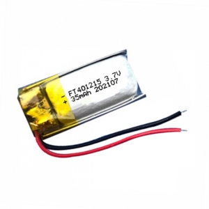 3.7v 35mah batteries li-polymère ft401215p