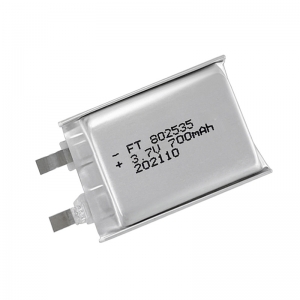 iec62133 batterie rechargeable li38 3.7ms 700mah 802535 ultra mince de polymère li