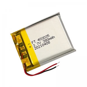 3.7v 380mah batteries li-polymère ft403035p
