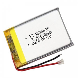 Batteries ft453442p de lipol de 3.7v 650mah pour la lumière menée
