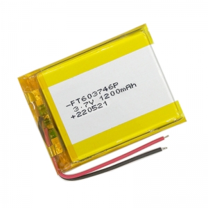 batterie rechargeable de polymère de lithium de ft603746p 1200mah 3.7v pour des jouets en plastique